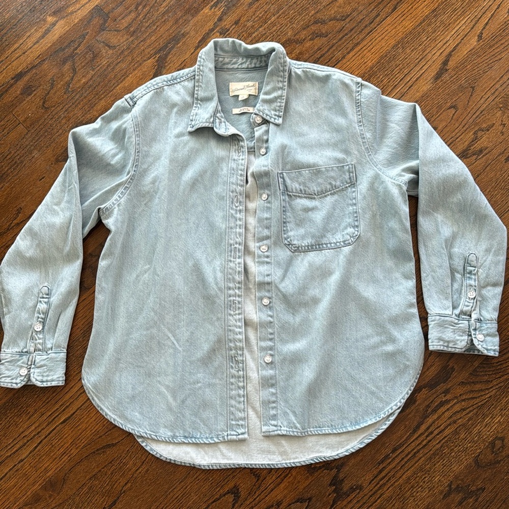 Universal Thread Light Blue Button Down Shirt - image 1
